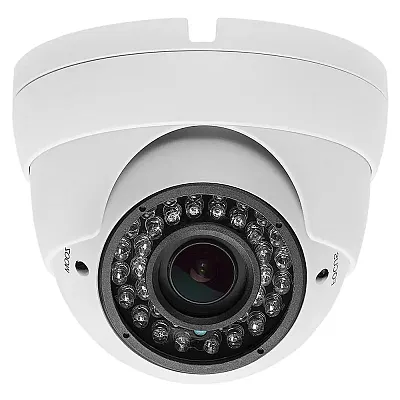 Cmple Security Indoor/Outdoor Dome Camera 1000Tvl White 36Ir - 2