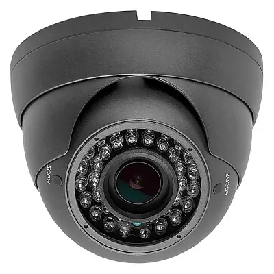 Cmple Security Indoor/Outdoor Dome Camera 1000Tvl (Dark Gray) 36