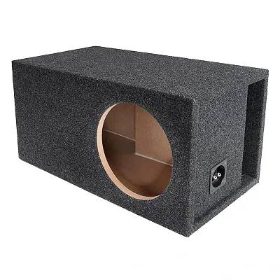 Atrend Single 12" Vented High Spl Woofer Enclosure - Charcoal Carpet Covering