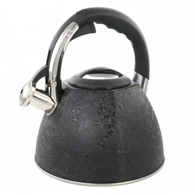 Mr. Coffee 3 Quart Stainless Steel Whistling Tea Kettle with Stay Cool Handle in