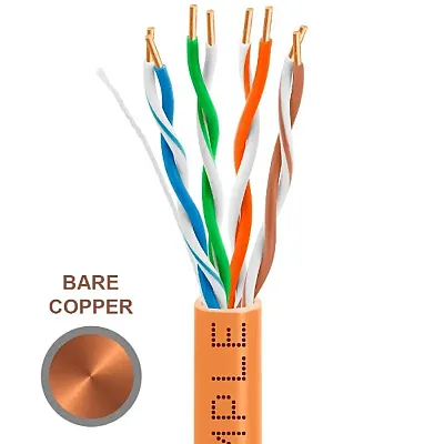 Cmple Cat5E Riser (Cmr) 1000Ft, 24 Awg 4 Pair Unshielded Twisted Pair (Utp) Soli