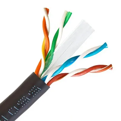 Cmple Cat-6 Solid Utp Pvc 23Awg Bare Copper Cmr Cable With Gigab