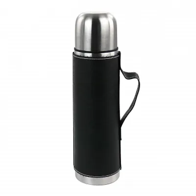 Mr. Coffee 23oz Stainless Steel Thermal Travel Bottle in Leatherette