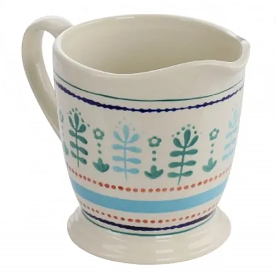 Gibson Home Village Vines 1 Quart Stoneware Measuring Cup in Multi