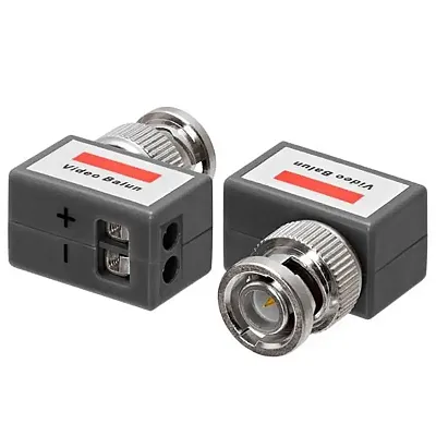Cmple Cctv Coax Bnc Video & Power Balun Transceiver To Cat5 Righ