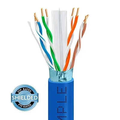 Cmple Cat6 Bulk Stp/Ftp Ethernet Cable 23Awg Bare Copper 550Mhz 