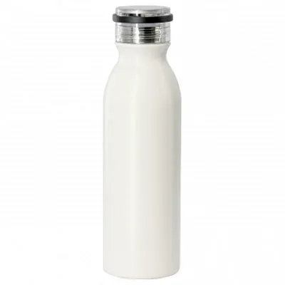 Gibson Home Marina 20oz Stainless Steel Thermal Bottle with Acrylic Lid in Cream
