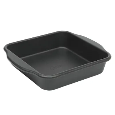 Oster Teston Platinum Collection 8 Inch Nonstick Carbon Steel Square Cake Pan in