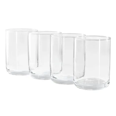 Gibson Home Emory 4 Piece 15 Ounce Double Old Fashioned Clear Glass Set