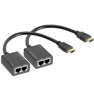 Cmple Hdmi Extender Repeater Over Cat5E/Cat6 - Up To 98 Feet 146