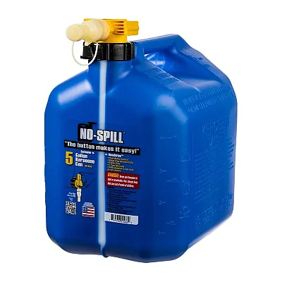 No-Spill 5-Gallon Kerosene Can Blue With Viewstripe Stripe