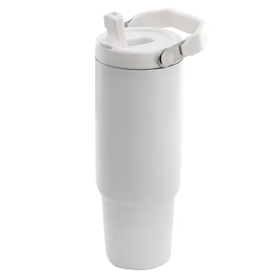 Gibson Home 29oz Marina Stainless Steel Thermal Tumbler with Top Handle and Fold