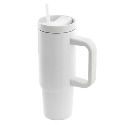 Gibson Home 29oz Marina Stainless Steel Thermal Tumbler with Side Handle and Str