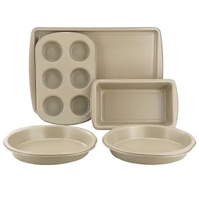 Gibson Home Lyneham 5 Piece Nonstick Steel Bakeware Set