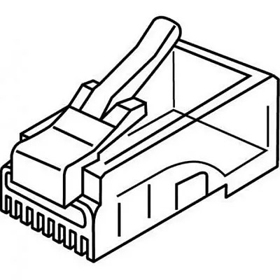 Cmple Platinum Tools Rj45 Cat6 2Pc, R/S 3 Prong, 100/Jar 1496-N