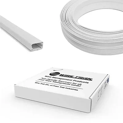 Cmple Wire Trak On A Roll 1/2Inch H X 1Inch W - 50 Ft, White, Ra
