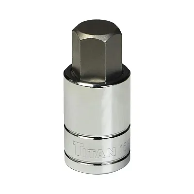 Titan 17Mm Hex Bit Socket With 1/2&quot; Drive