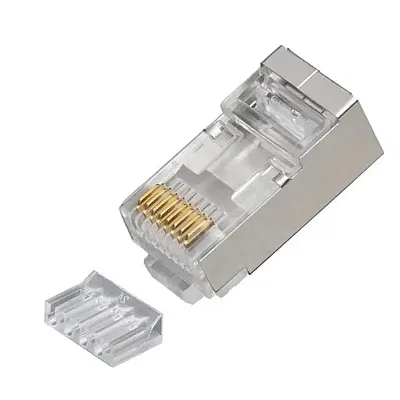 Cmple Platinum Tools 106206J Rj45 Shielded Cat6 2 Pc. Round-Soli