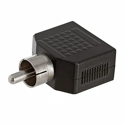 Cmple 157-N RCA Plug to 2x3.5mm Mono Jack Adapter