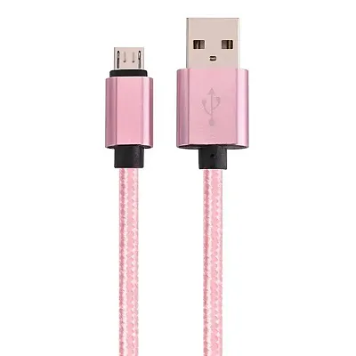 Cmple Micro Usb To Usb Braided Data Charging Cable - 6 Feet, Ros