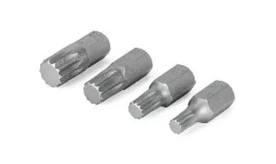 Titan Tools 16161 Titan - 16161 4 Piece Xzn Triple Square Bit Set