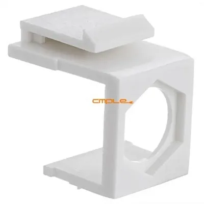 Cmple 179-N Blank Insert for F type connector - White (Pack of 1