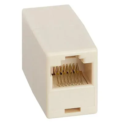 Cmple Inline Coupler Rj45, Cat5E, 8P8C Straight - Beige 183-N