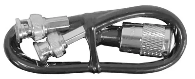12&quot; Dual Bnc Male To Pl259 Adaptor 1Dhbn