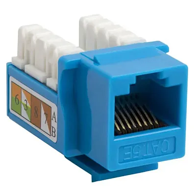 Cmple 200-N Cat5E Punch Down Keystone Jack - Blue