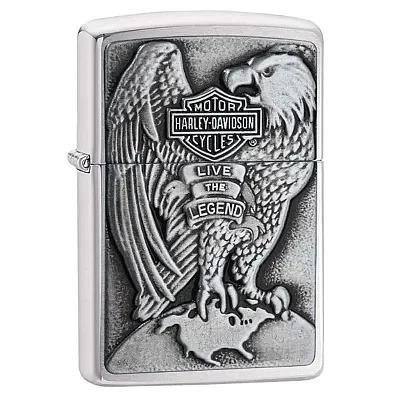 Zippo Windproof Lighter Harley-Davidson Eagle Wings Love The Legend