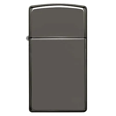 Zippo Windproof Lighter Slim Case Black Ice Finish