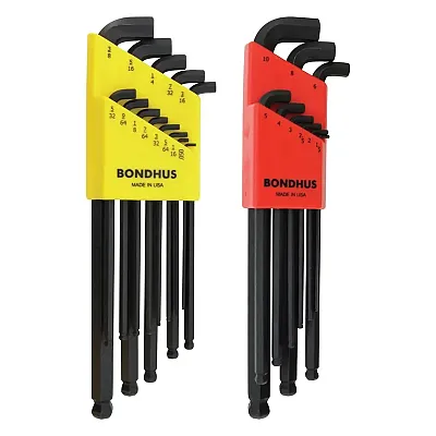 Bondhus Bondhus Balldriver Stubby Metric/Sae Ball End Hex L-Keys Double Set (22 