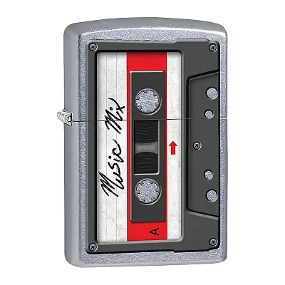 Zippo Cassette Tape - Street Chrome