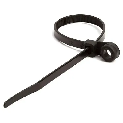 Cmple 218-N 8? 40-lbs Mountable Head Cable Tie, Pack of 100 - Bl