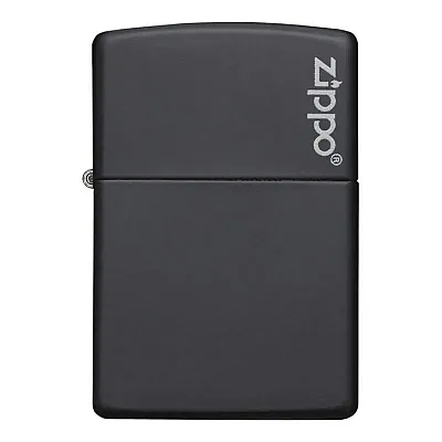 Zippo Windproof Lighter Black Matte W/Zippo Logo