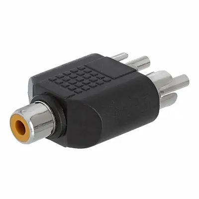 Cmple 235-N RCA Jack to 2xRCA Plug Adapter
