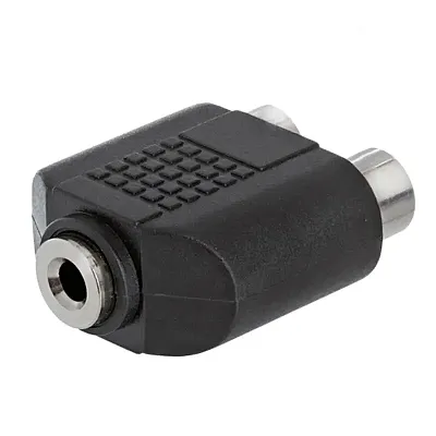Cmple 238-N 3.5mm Mono Jack to 2xRCA Jack Adapter