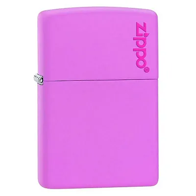 Zippo Windproof Lighter Pink Matte With Zippo Logo