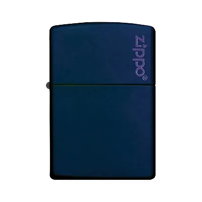 Zippo Windproof Lighter Navy Matte W/Zippo Logo