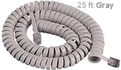 Gcha444025-Fgy 25&#039; Gray Handset Cord