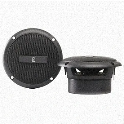 Poly-Planar 3&quot; Round Flush-Mount Compnent Speakers - (Pair)Gray