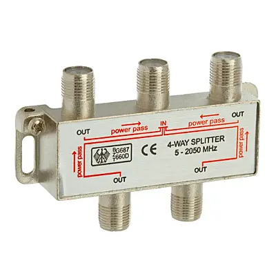 Cmple 257-N 4-Way Splitter 5-2050MHz F-Type