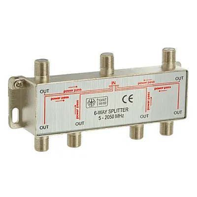 Cmple 258-N 6-Way Splitter 5-2050MHz F-Type