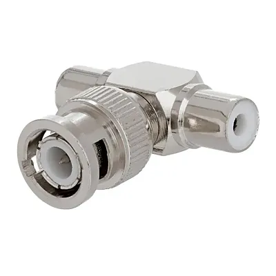 Cmple 270-N BNC Male Plug to 2xRCA Female Jacks Adapter