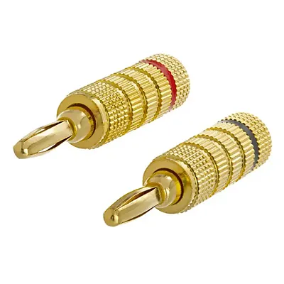Cmple 273-N 1 Pair of High-Quality Speaker Banana Plugs - Open S