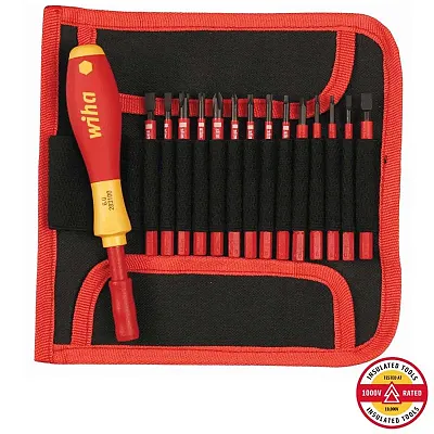 Wiha Insulated Narrow Profile Slimline Blade Set - 15 Piece Set