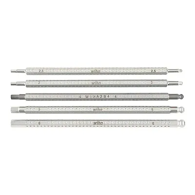 Wiha Drive-Loc Vi Hex Blade Set - Metric (5 Piece Set)
