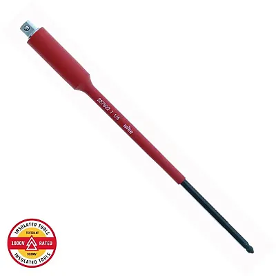 Wiha Insulated 1/4&quot;?? Torque Blade Socket Adapter (7&quot;/180Mm Length)