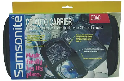 Barjan 295Cdac Samsonite Cd Auto Carrier - Holds Player & 24 Cd&#039;