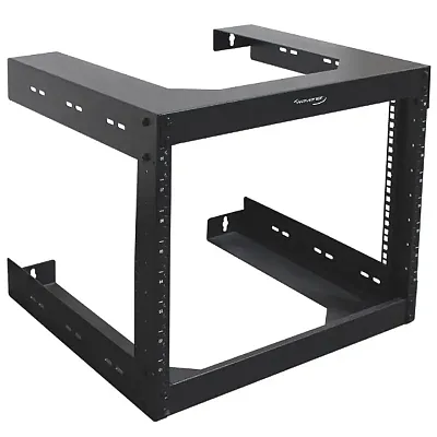Cmple Wavenet - 8U Wall Mount Server Rack 18Inch Deep Open Frame Server Room Rac